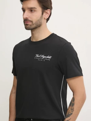 Obrázek produktu Karl Lagerfeld Bavlněné tričko černá