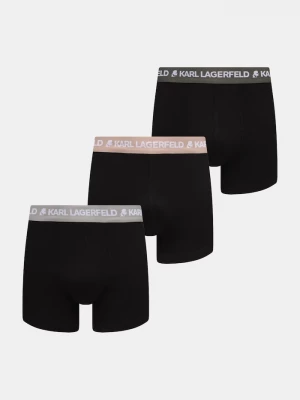 Obrázek produktu Karl Lagerfeld boxerky pánské bavlněné s elastanem 3-pack černá