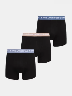 Obrázek produktu Karl Lagerfeld boxerky pánské bavlněné s elastanem 3-pack černá