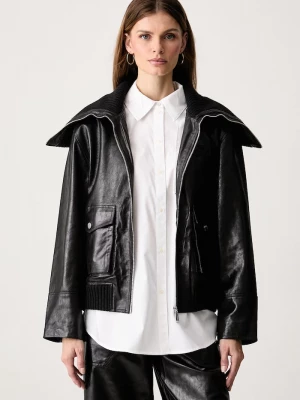Obrázek produktu Karl Lagerfeld bunda dámská kožená černá