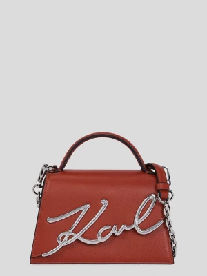 Obrázek produktu Karl Lagerfeld crossbody kabelka dámská kožená K/SIGNATURE hnědá