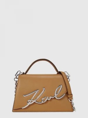 Obrázek produktu Karl Lagerfeld crossbody kabelka dámská kožená K/SIGNATURE hnědá