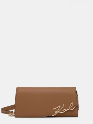 Obrázek produktu Karl Lagerfeld crossbody kabelka dámská kožená K/SIGNATURE hnědá