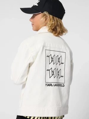 Obrázek produktu Karl Lagerfeld Dětská bavlněná bunda Karl Lagerfeld béžová