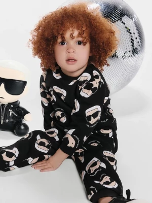 Obrázek produktu Karl Lagerfeld Dětská bavlněná mikina Karl Lagerfeld černá