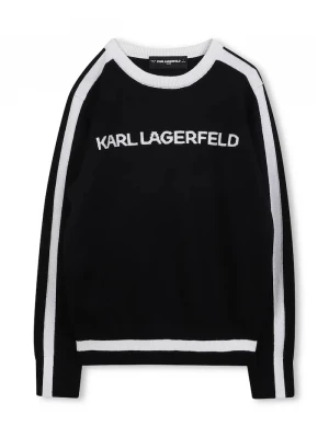 Obrázek produktu Karl Lagerfeld Dětský svetr s příměsí kašmíru černá