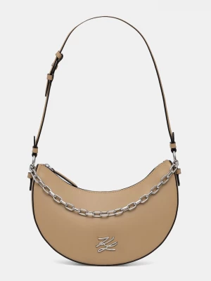 Obrázek produktu Karl Lagerfeld hobo kabelka dámská kožená K/AUTOGRAPH béžová