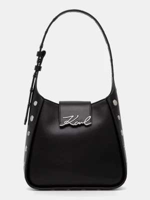 Obrázek produktu Karl Lagerfeld hobo kabelka dámská kožená K/SIGNATURE černá