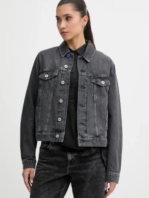 Obrázek produktu Karl Lagerfeld Jeans Bavlněná džínová bunda Karl Lagerfeld Jeans šedá
