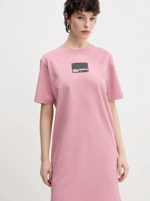 Obrázek produktu Karl Lagerfeld Jeans Bavlněné šaty Karl Lagerfeld Jeans růžová