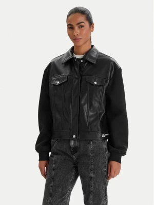 Obrázek produktu Karl Lagerfeld Jeans Bunda z imitace kůže B1W15027 Černá Regular Fit