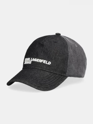 Obrázek produktu Karl Lagerfeld Jeans Džínová baseballová čepice Karl Lagerfeld Jeans šedá
