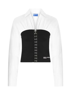 Obrázek produktu KARL LAGERFELD JEANS Halenka černá / bílá