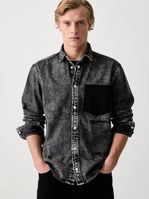 Obrázek produktu Karl Lagerfeld Jeans košile pánská džínová černá