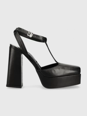 Obrázek produktu Karl Lagerfeld Jeans Kožené lodičky Karl Lagerfeld Jeans SOIREE PLATFORM KLJ černá