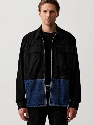 Obrázek produktu Karl Lagerfeld Jeans krátká bunda pánská bavlněná černá