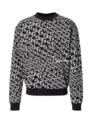 Obrázek produktu KARL LAGERFELD JEANS Mikina černá / bílá