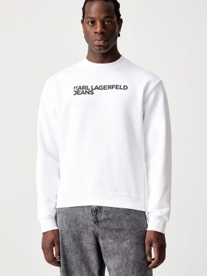 Obrázek produktu Karl Lagerfeld Jeans mikina pánská s bavlnou bílá