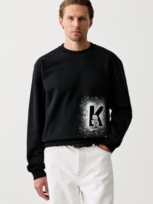Obrázek produktu Karl Lagerfeld Jeans mikina pánská s bavlnou černá
