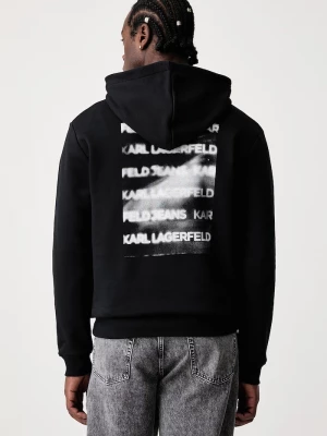 Obrázek produktu Karl Lagerfeld Jeans mikina s kapucí pánská s bavlnou černá