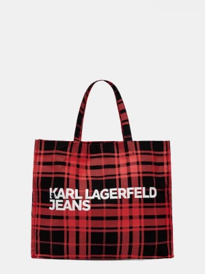 Obrázek produktu Karl Lagerfeld Jeans nákupní taška dámská bavlněná červená