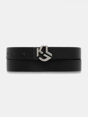 Obrázek produktu Karl Lagerfeld Jeans Oboustranný kožený pásek Karl Lagerfeld Jeans černá