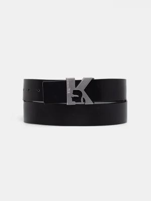 Obrázek produktu Karl Lagerfeld Jeans oboustranný pásek pánský kožený černá