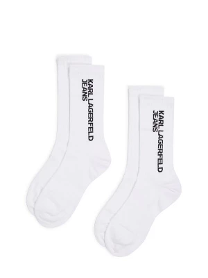 Obrázek produktu KARL LAGERFELD JEANS Ponožky černá / bílá
