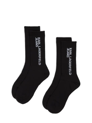 Obrázek produktu KARL LAGERFELD JEANS Ponožky černá / bílá