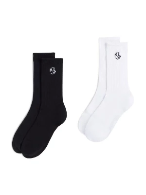 Obrázek produktu KARL LAGERFELD JEANS Ponožky ' Monogram-Socken in mittlerer Länge - 2er-Packung ' bílá