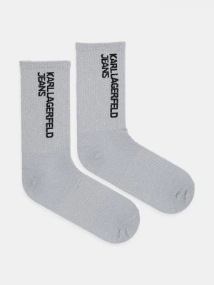Obrázek produktu Karl Lagerfeld Jeans ponožky s bavlnou 2-pack stříbrná