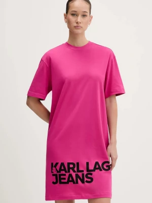 Obrázek produktu Karl Lagerfeld Jeans šaty bavlněné růžová