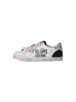 Obrázek produktu KARL LAGERFELD JEANS Tenisky 'Skool State Of Mind' černá / stříbrná / perlově bílá / offwhite