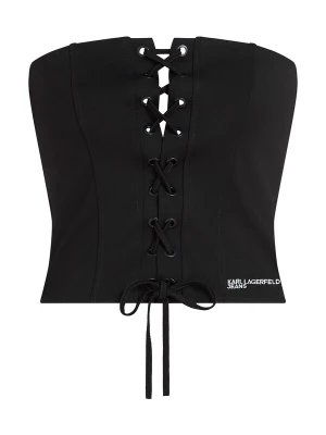 Obrázek produktu KARL LAGERFELD JEANS Top černá / bílá