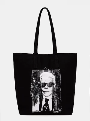 Obrázek produktu Karl Lagerfeld Jeans tote taška dámská bavlněná černá