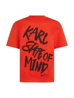 Obrázek produktu KARL LAGERFELD JEANS Tričko oranžově červená / černá