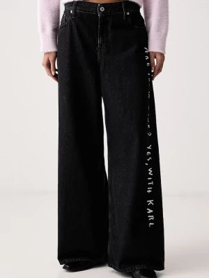 Obrázek produktu Karl Lagerfeld Jeans wide leg džíny dámské x Pietro Terzini černá