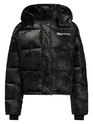 Obrázek produktu KARL LAGERFELD JEANS Zimní bunda černá / bílá