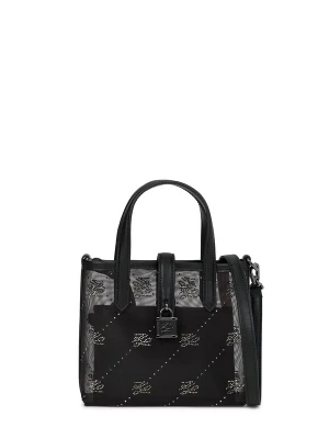 Obrázek produktu Karl Lagerfeld Kabelka 'Autograph' černá / stříbrná