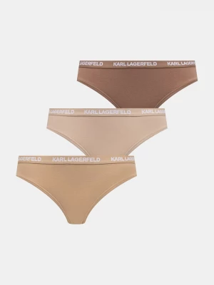 Obrázek produktu Karl Lagerfeld kalhotky dámské bavlněné elastanem 3-pack béžová