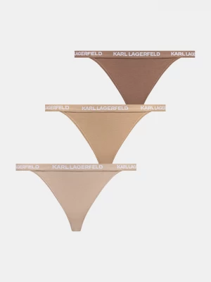 Obrázek produktu Karl Lagerfeld kalhotky dámské bavlněné s elastanem 3-pack béžová