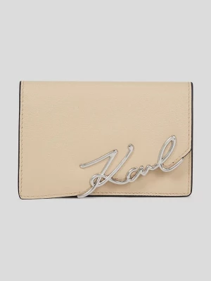 Obrázek produktu Karl Lagerfeld Kožená peněženka Karl Lagerfeld K/SIGNATURE béžová