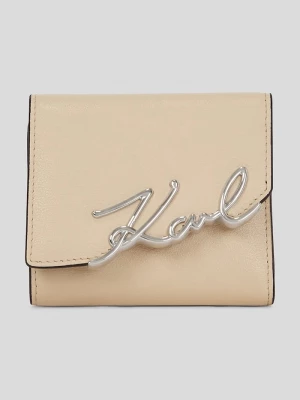 Obrázek produktu Karl Lagerfeld Kožená peněženka Karl Lagerfeld K.SIGNATURE béžová
