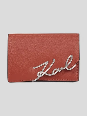 Obrázek produktu Karl Lagerfeld Kožená peněženka Karl Lagerfeld K/SIGNATURE červená