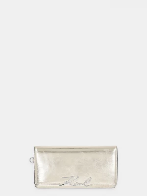 Obrázek produktu Karl Lagerfeld Kožená peněženka Karl Lagerfeld K/SIGNATURE zlatá