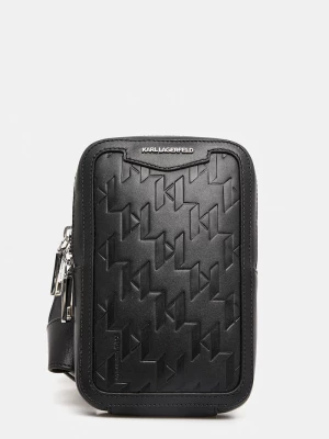 Obrázek produktu Karl Lagerfeld Kožená taška Karl Lagerfeld K/LOOM černá