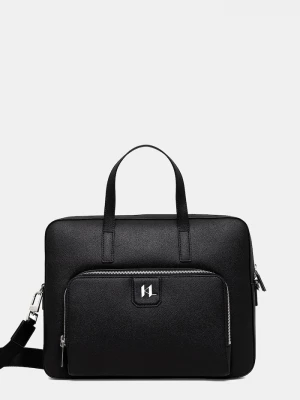 Obrázek produktu Karl Lagerfeld Kožená taška Karl Lagerfeld K/MONOGRAM černá