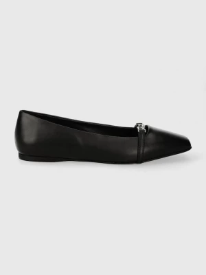 Obrázek produktu Karl Lagerfeld Kožené baleríny KONNIE černá