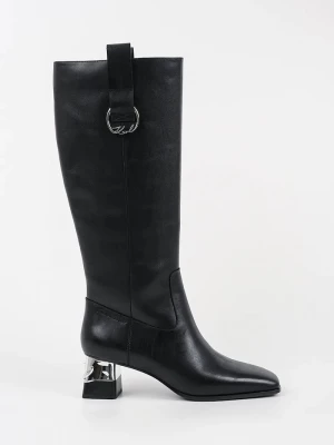 Obrázek produktu Karl Lagerfeld Kožené kozačky Karl Lagerfeld KAYLA černá