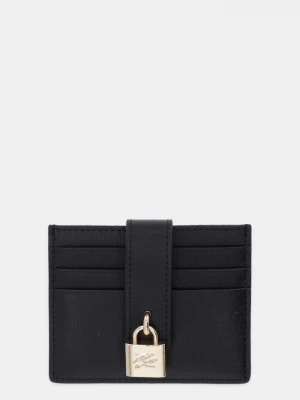 Obrázek produktu Karl Lagerfeld Kožené pouzdro na karty Karl Lagerfeld K/AUTOGRAPH černá